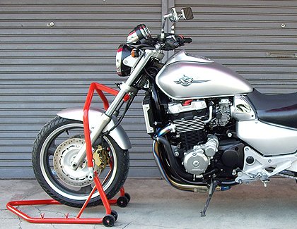 メンテナンススタンド　フロント フロントバイクスタンド メンテナンススタンド カワサキグリーン
